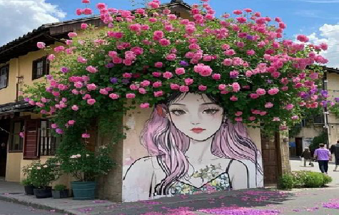 光泽怎么设计网红打卡墙绘