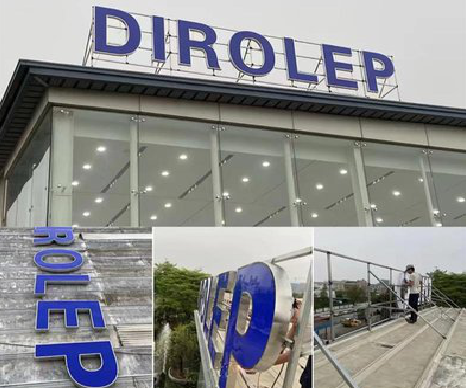 光泽楼顶发光字安装的注意事项。